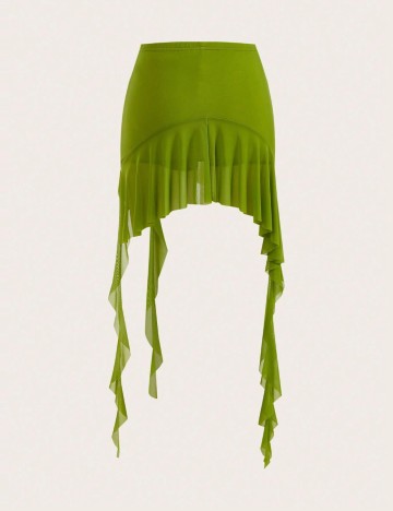 Fustă Pantalon Shein, verde