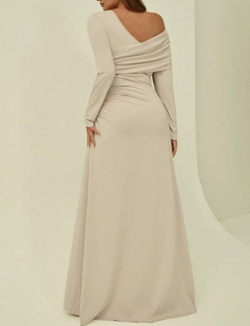 Rochie maxi Shein Curve+, bej