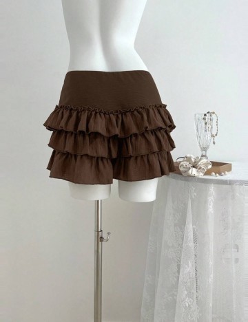 Pantaloni scurți Shein, maro