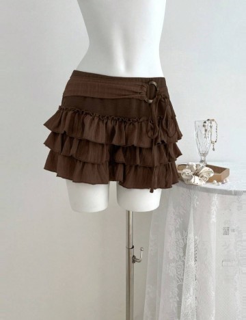 Pantaloni scurți Shein, maro