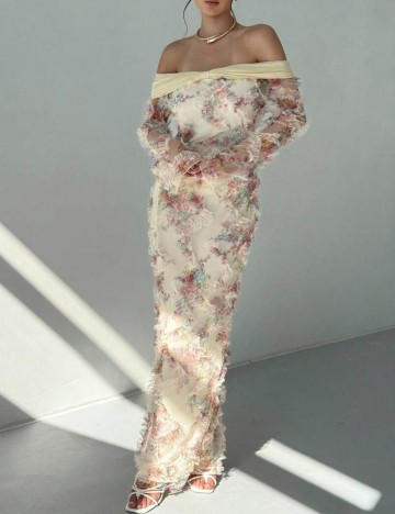 Rochie maxi Shein, mix culori