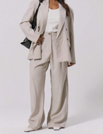 Pantaloni Shein Curve+, bej