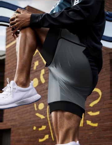 Pantaloni scurți Shein, gri