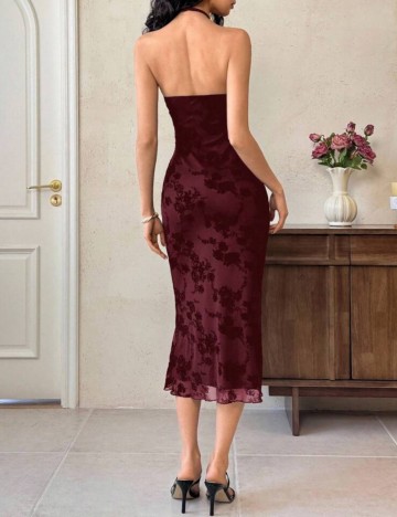 Rochie midi Shein, vișiniu