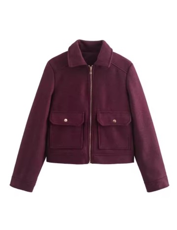 Jachetă Shein, vișiniu