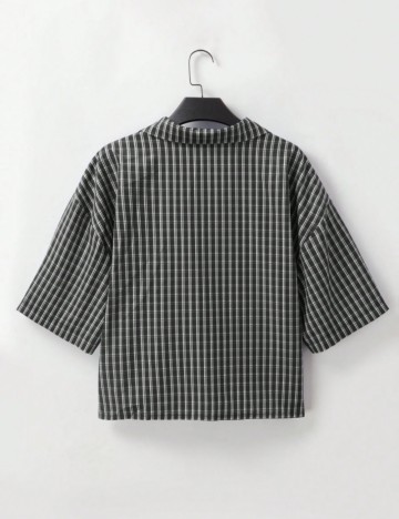 Cămașă cu m&acirc;necă scurtă Shein MANFINITY, mix culori