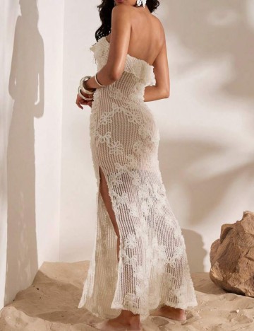 Rochie maxi Shein, crem