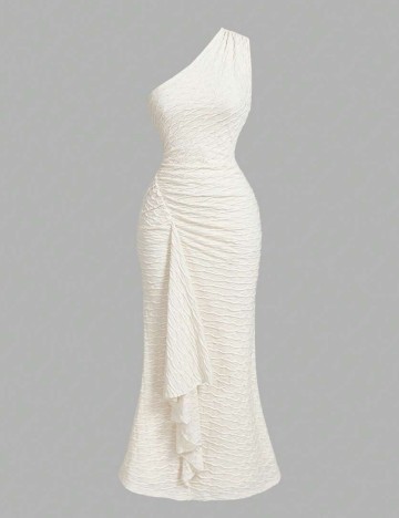 Rochie maxi Shein, crem