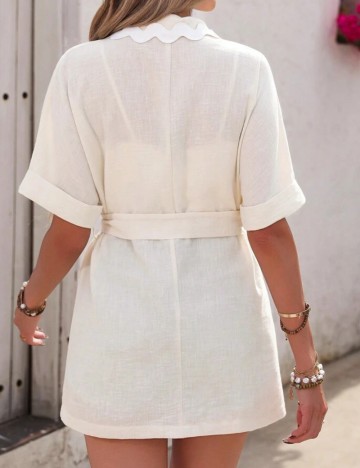 Cardigan Shein, crem