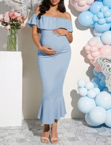 Rochie midi Shein, albastru