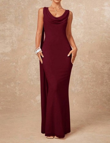 Rochie maxi Shein, vișiniu