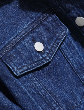 Jachetă De Blugi Shein MANFINITY, albastru