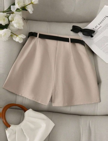 Pantaloni scurți Shein, bej