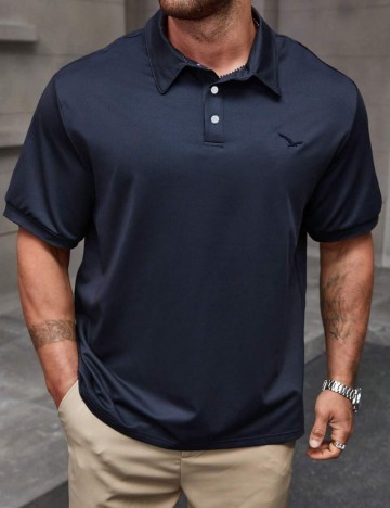 Tricou Shein MANFINITY, bleumarin