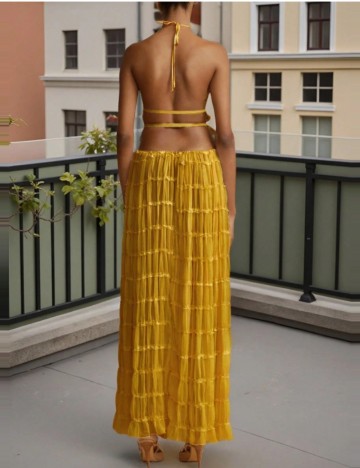 Compleu Shein, galben muștar