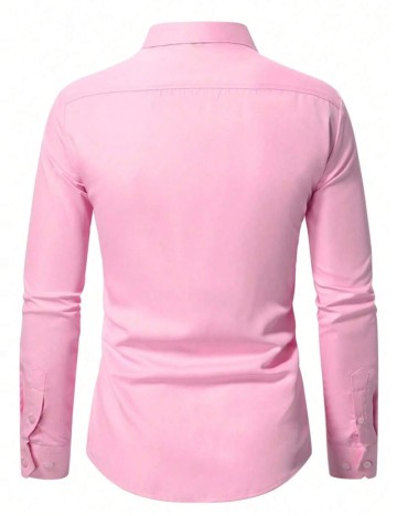 Cămașă Shein MANFINITY, roz