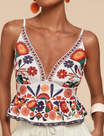 Top Shein, mix culori