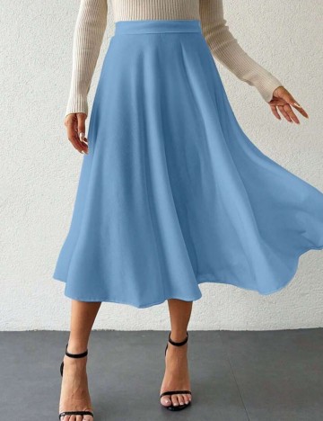 Fustă midi Shein, albastru