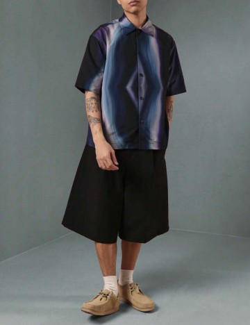 Cămașă cu m&acirc;necă scurtă Shein SUMWON, mix culori