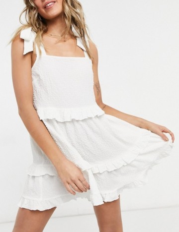 Rochie mini ASOS, alb