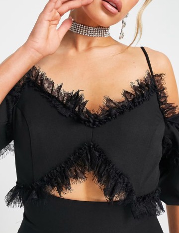 Rochie midi TRENDYOL, negru