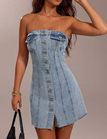 Rochie de blugi Shein Forever 21, albastru