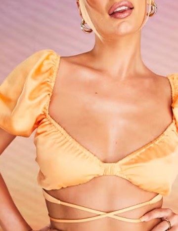 Top Shein, portocaliu