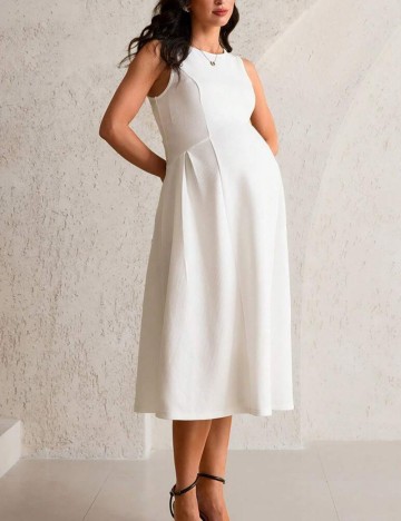 Rochie midi Shein, alb