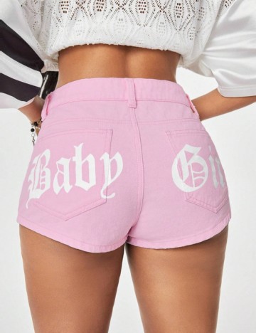 Pantaloni scurți Shein, roz