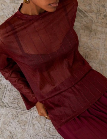 Bluză Shein, vișiniu