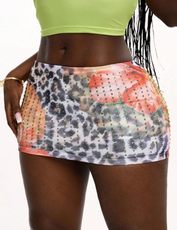 Fustă mini Shein, mix culori