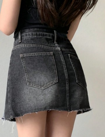 Fustă mini Shein DAZY, gri