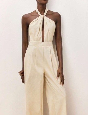 Salopetă lungă Shein, bej