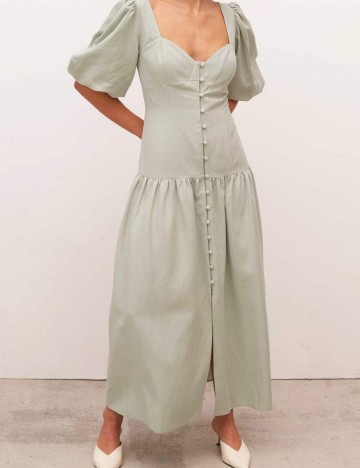 Rochie midi nobody's child, verde