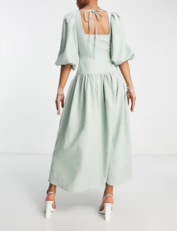 Rochie midi nobody's child, verde