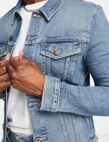 Geacă de blugi ASOS, albastru