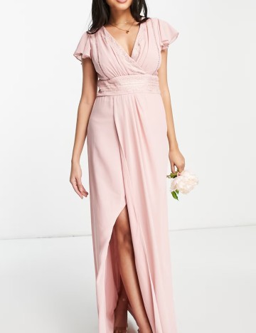 Rochie maxi TFNC, roz