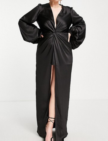 Rochie maxi Yaura, negru