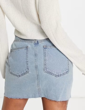 Fustă de blugi ASOS, albastru