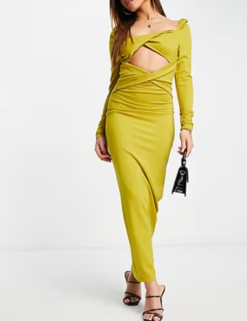 Rochie midi Yaura, verde