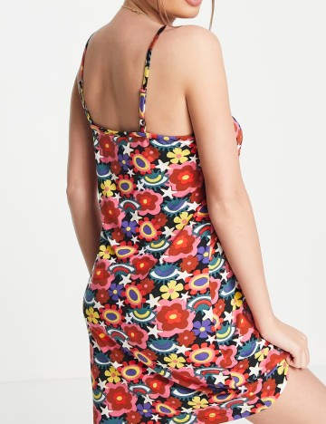 Rochie mini Chelsea Peers, mix culori