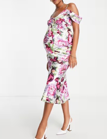 Rochie midi HOPE & IVY, mix culori