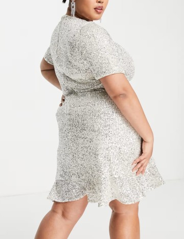 Rochie mini Forever New, argintiu