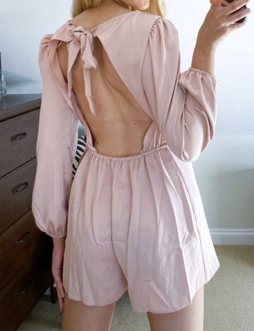 Salopetă scurtă Miss Selfridge, roz