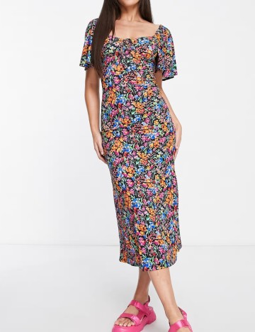 Rochie midi ASOS, mix culori