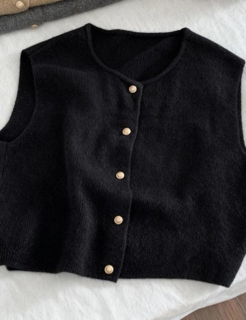 Vestă Shein, negru