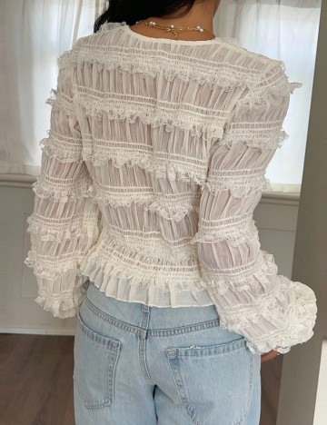 Cămașă Shein, crem