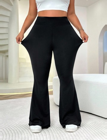 Pantaloni Shein Curve+, negru