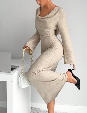 Rochie maxi Shein, bej