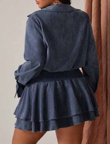 Rochie mini Shein Curve+, albastru